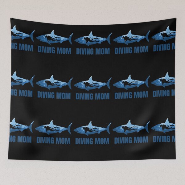 Item preview, Diving Mom Women Diver Shark Scuba Diver Mom designed and sold by RomanStowell.