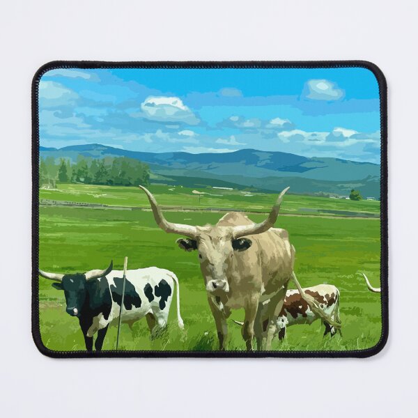 Item preview, Long Horns in Big Skies designed and sold by TheHuskyHouse.