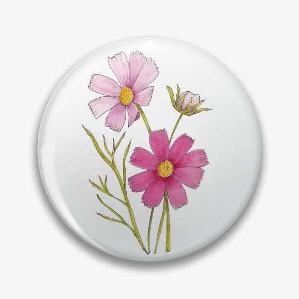 Item preview, Pink Cosmos Flowers designed and sold by middaymornings.