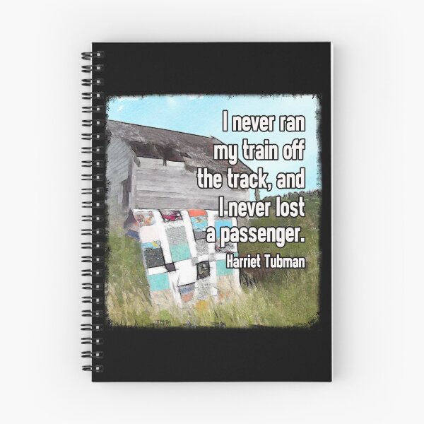 Item preview, Watercolor Quilt with "I never ran my train..." Harriet Tubman's Underground Railroad Quote Design designed and sold by jamie Omahen.