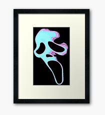 Ghostface Black Light Framed Print