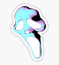 Ghostface Black Light Sticker