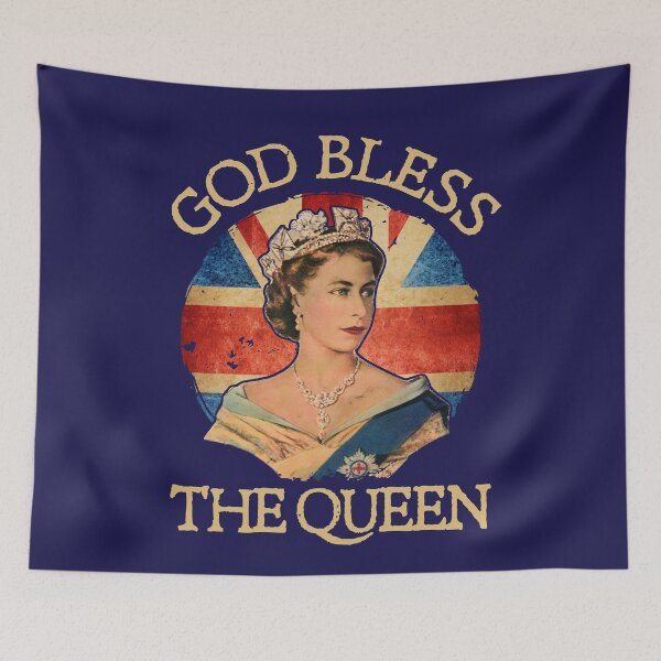Item preview, God Bless The Queen Of England Vintage Elizabeth designed and sold by pixeljamz.