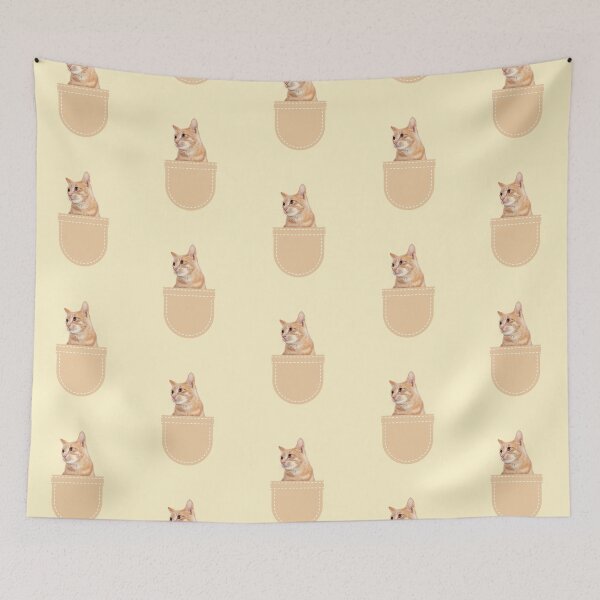 Item preview, Orange Cat in Pocket (Ginger Domestic Short Hair) designed and sold by leBoosh-Designs.