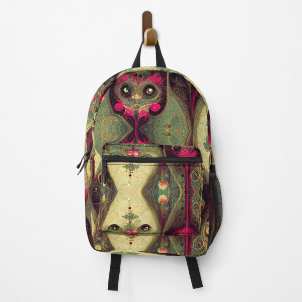Artikelvorschau, Faded Green Wash mit rosa Eulenfedern, Goldmotiv entworfen und verkauft von MysticAlgorithm.