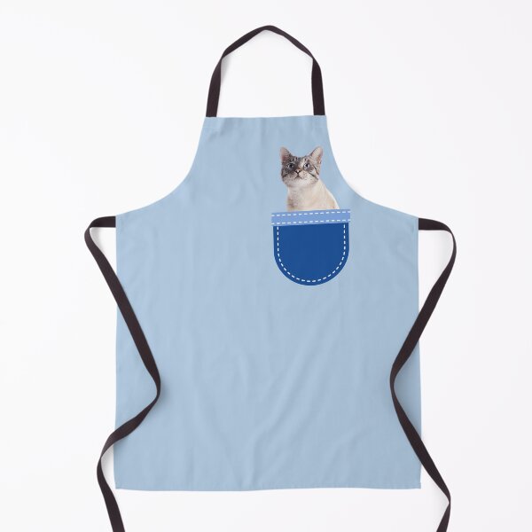 Item preview, Silver Grey Cat in Pocket designed and sold by leBoosh-Designs.