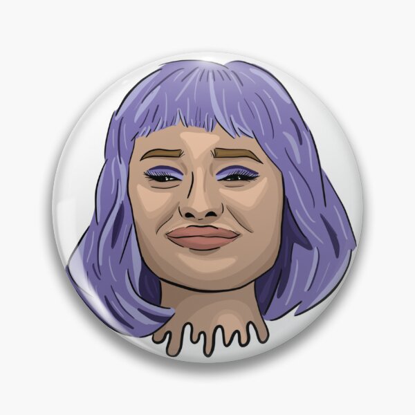 Item preview, Purple Wig Face designed and sold by Tesni Alys.