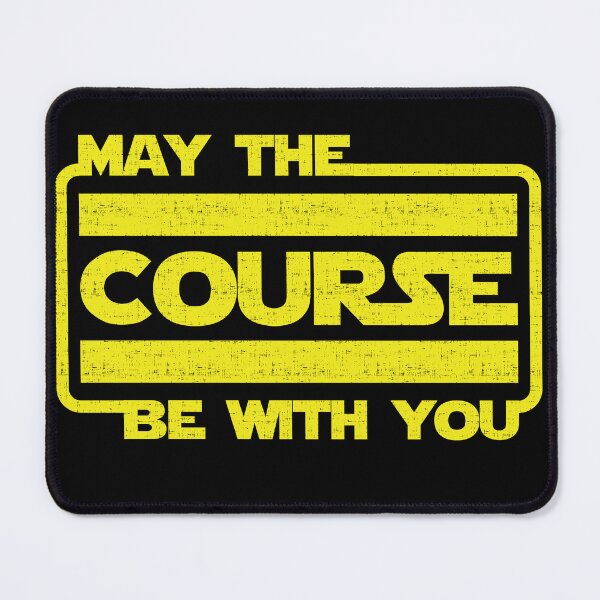 Item preview, May The Course Be With You | Golf | Disc Golf | Frisbee Golf designed and sold by CaesarSleeves.