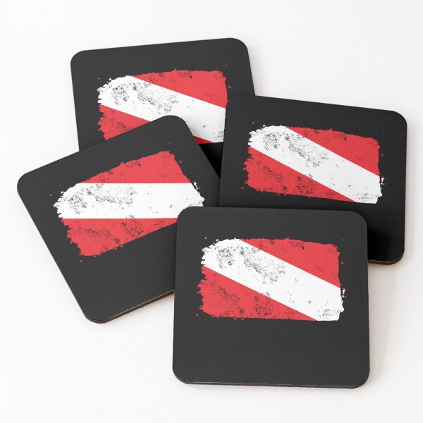 Item preview, Diving Scuba Diver Down Flag Distressed Ocean Sea Dive designed and sold by RomanStowell.