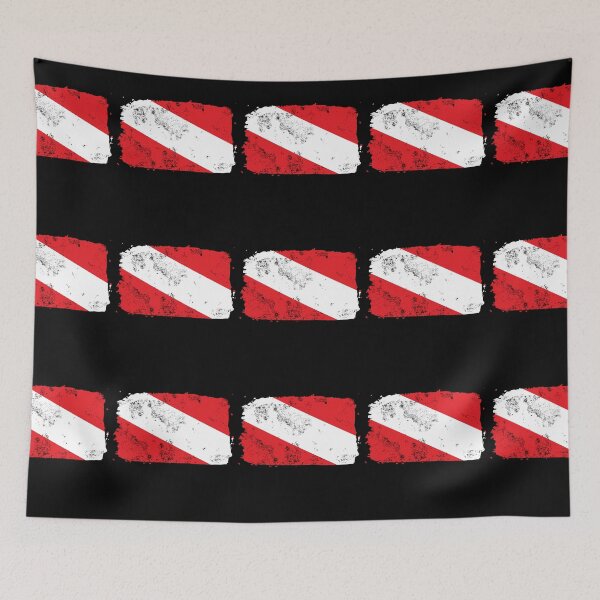 Item preview, Diving Scuba Diver Down Flag Distressed Ocean Sea Dive designed and sold by RomanStowell.