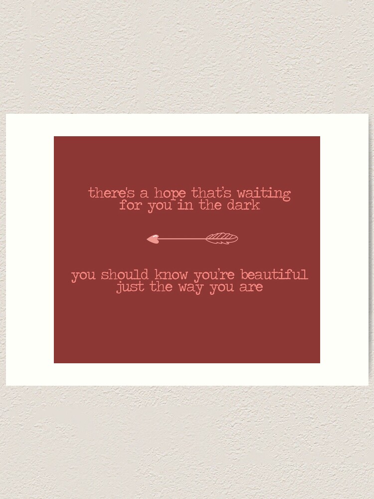 "Scars To Your Beautiful Lyrics" Art Print by annylands Redbubble