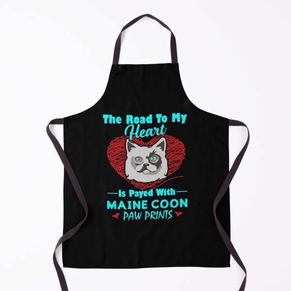Item preview, The Road To My Heart Is Payed With Maine Coon Paw Prints designed and sold by UnknownArtistt.