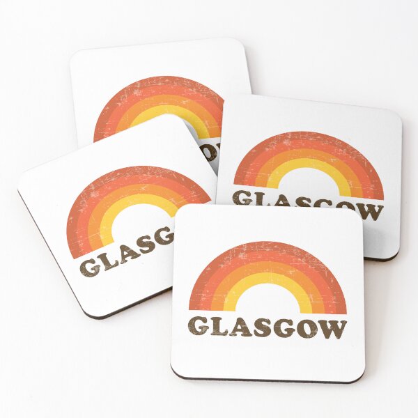 Item preview, Retro Vintage Glasgow Rainbow Scotland UK Souvenir designed and sold by Delightfully Cynical.
