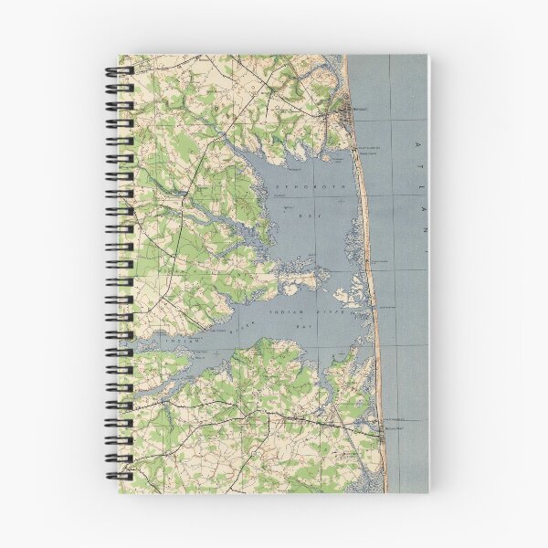 Item preview, Vintage Rehoboth & Bethany Beach DE Map (1944) designed and sold by BravuraMedia.