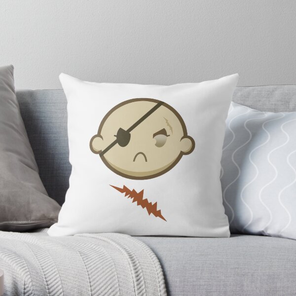 Chibi Female Sagat Throw Pillow