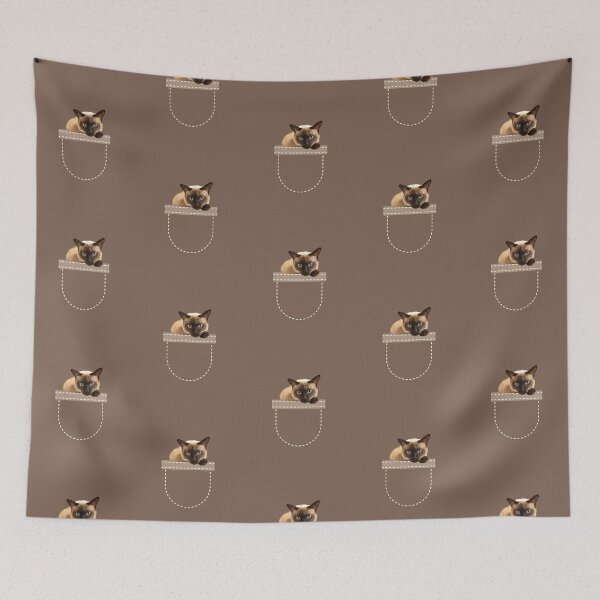 Item preview, Cat in Pocket (Tonkinese Cat) designed and sold by leBoosh-Designs.