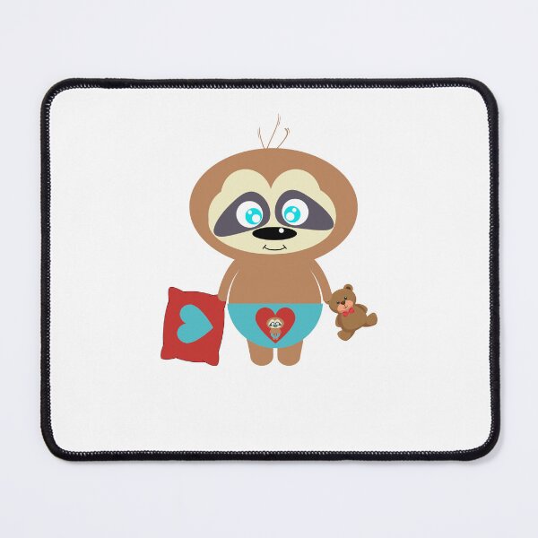 Item preview, Cute Baby Sloth with his Teddy Bear designed and sold by GarnersDesigns.