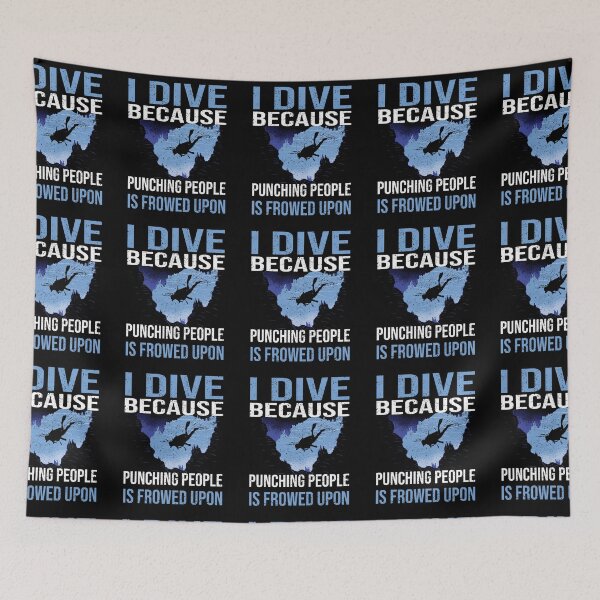 Item preview, Diving Scuba Diver In Deep Sea And Sea designed and sold by RomanStowell.