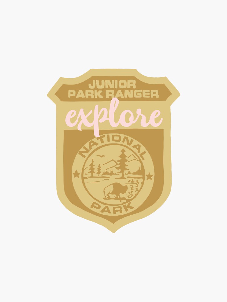 quot Explore Park Ranger Badge quot Sticker for Sale by rebeccawilkes Redbubble