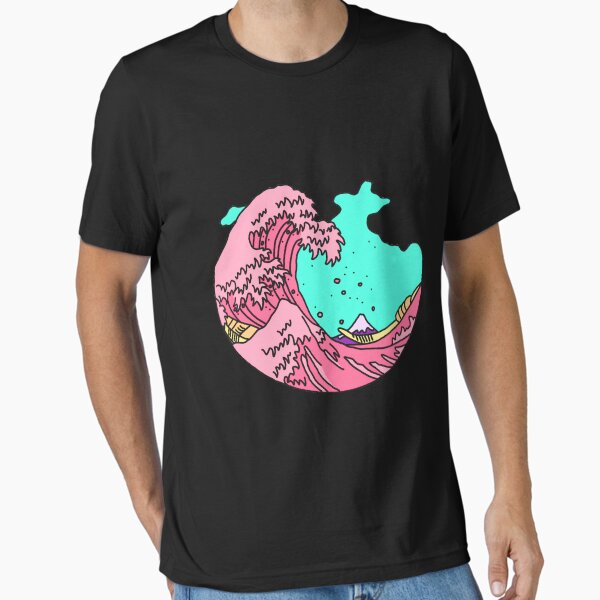 Item preview, Japanese pastel kawaii Kanagawa anime meme surf beach wave designed and sold by AmadeaPrayogi.