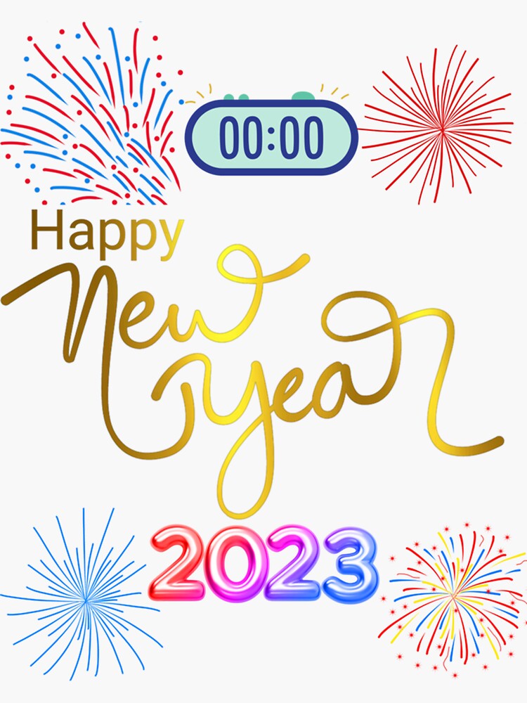 "Bonne annee 2023" Sticker for Sale by GulliEngstrom | Redbubble