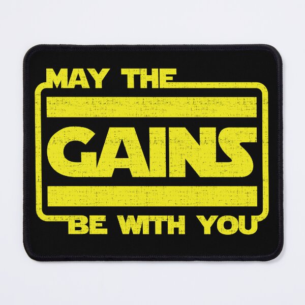 Item preview, May The Gains Be With You | Gym | Fitness | Bodybuilding designed and sold by CaesarSleeves.