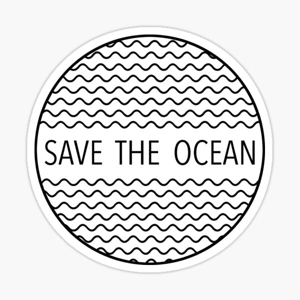 Save The Ocean Stickers for Sale