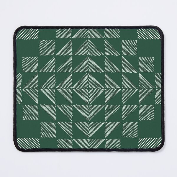 Item preview, Sketchy lines patchwork in forest green designed and sold by FrancesPoff.