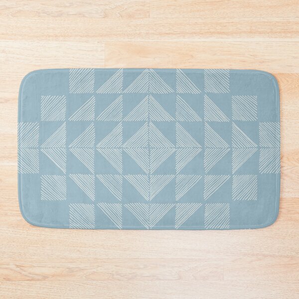 Item preview, Sketchy lines patchwork in washed denim designed and sold by FrancesPoff.
