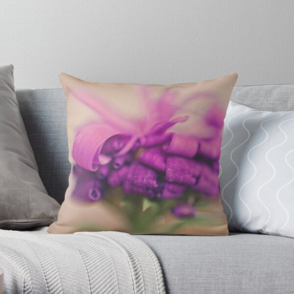 Last flower of the summer Throw Pillow