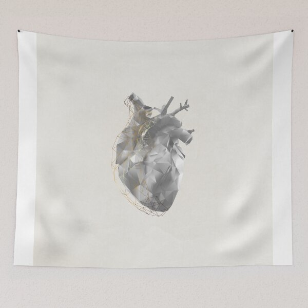 Item preview, golden polygon heart designed and sold by missninjacookie.