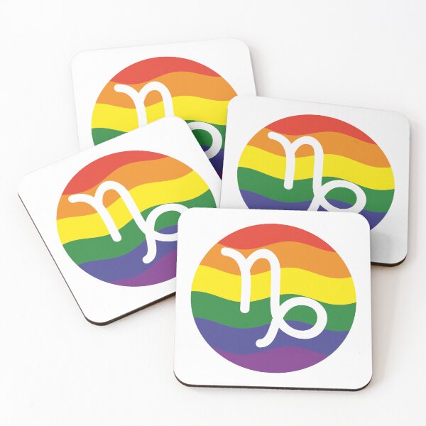 Item preview, Rainbow Art Capricorn LGBT designed and sold by LGBT-Art-Design.