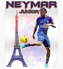 Neymar Jr Paris Tshirt Poster