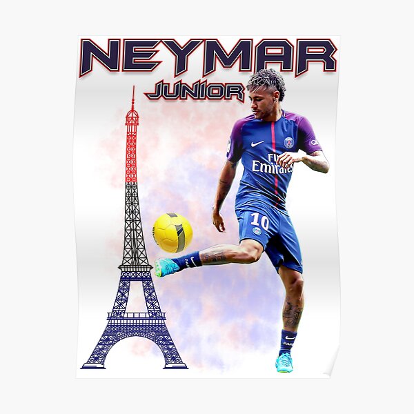 Neymar Jr Paris Tshirt Poster
