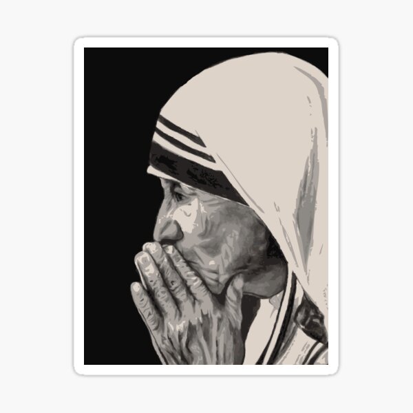 Mother Theresa by Ed Capeau Sticker