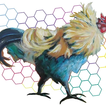 Artwork thumbnail, Running Rooster by LADGraphics
