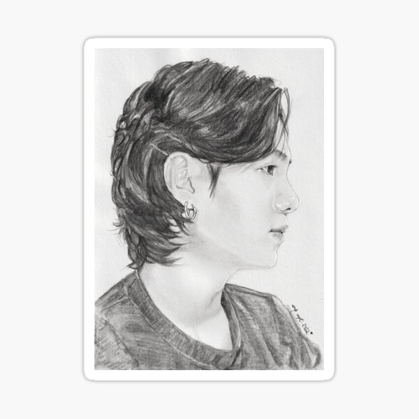 Item preview, Min SUGA in Profile designed and sold by emopod.