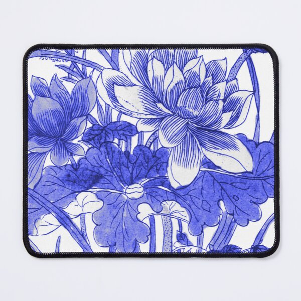 Item preview, Antique Blue Water Lilies designed and sold by MidnightStudio.