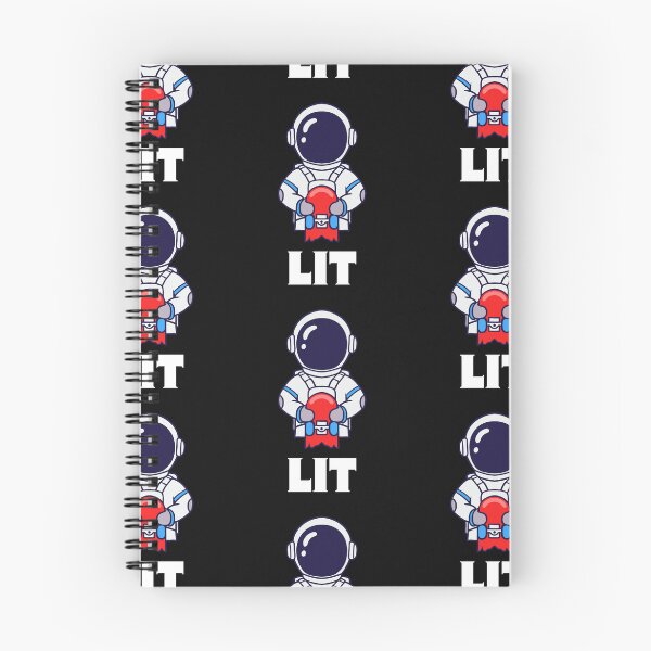 Item preview, Lit Retro Spaceman Skateboarder designed and sold by mkzmerch.