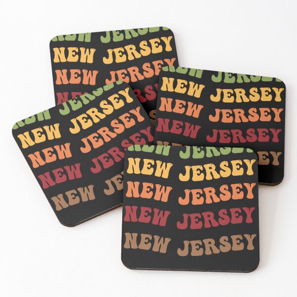 Item preview, New Jersey Retro Vintage Groovy Wavy Text Classic designed and sold by CoolCreative.