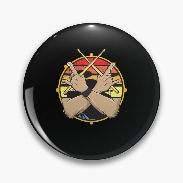 Item preview, Vintage Drummer Drum Sticks Rock & Roll Hand Horns Gift     designed and sold by AnthonyFlet.