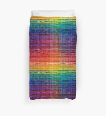 Rainbow seamless rustique fabric pattern Duvet Cover