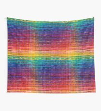 Rainbow seamless rustique fabric pattern Wall Tapestry