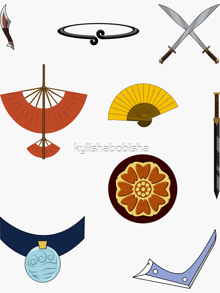 Zuko's Broadswords Sticker for Sale by kylishabobisha