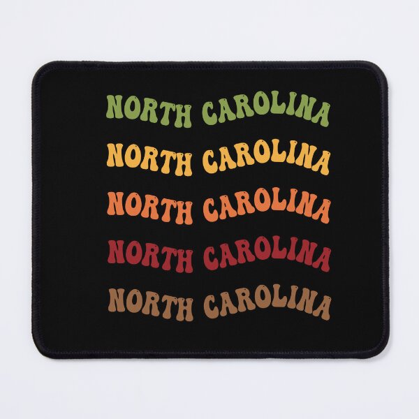 Item preview, North Carolina Retro Vintage Groovy Wavy Text Classic designed and sold by CoolCreative.
