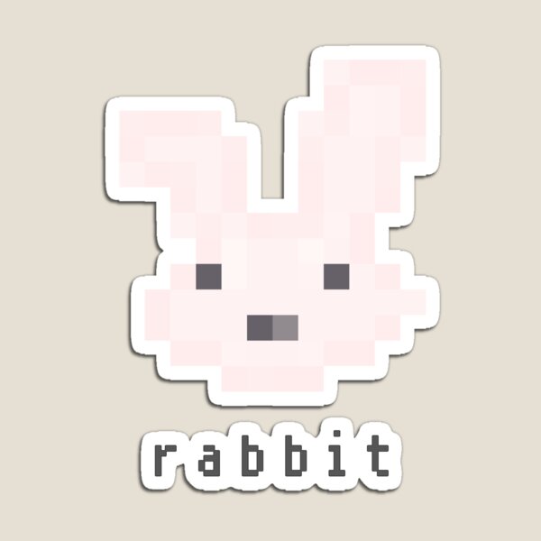 Aperçu de l'œuvre lapin pixel art illustration créée et vendue par Whicha12.