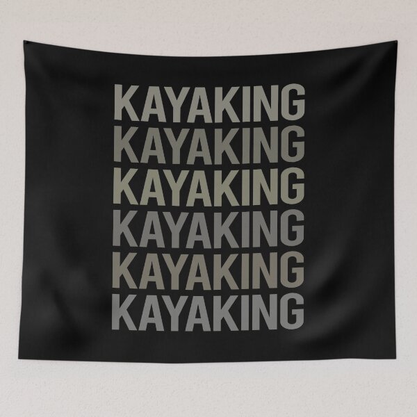 Item preview, Gray Text Art Kayaking Kayak Kayaker designed and sold by StoreCalamity.