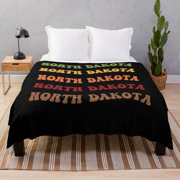 Item preview, North Dakota Retro Vintage Groovy Wavy Text Classic designed and sold by CoolCreative.