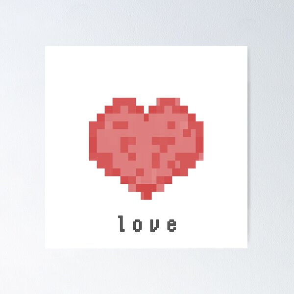 Item preview, heart, love pixel art illustration designed and sold by Whicha12.