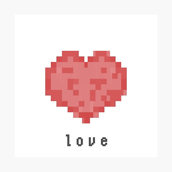 Artikelvorschau, herz, liebe pixelkunstillustration entworfen und verkauft von Whicha12.